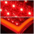 3d Led Stripe Tail Brake Lights Chrome Housing Red Lens Compatible With Ford F150 97-03 F250-f550 Super Duty 99-07