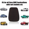 X Autohaux Universal Car Seat Covers Protector Set Rear Pad Mat Bench Cover Breathable Flax Fiber Black With Red Line