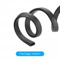Uxcell Edge Trim Black U Shape Protector Rubber With Steel Clips Fits 5 32 -15 64 3 28ft 1meter Length Door Guards