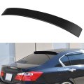 Rear Spoiler Wing For Honda Accord 2013 To 2017 Black Abs Plastic Adjustable Direct Fit Replacement 4 Door Models 