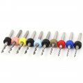 38mm Lengtn 1 25mm-25mm Tip Spiral Flute Carbide Micro Drill Bits Set 10 In 1 