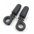 Hk Moto- Wing Skull Zombie Shape Front 1 4 Highway Stiletto 4475 Foot Pegs P-clamps For Goldwing Gl Black Body Rubber