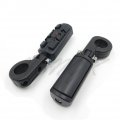 Hk Moto- Wing Skull Zombie Shape Front 1 4 Highway Stiletto 4475 Foot Pegs P-clamps For Goldwing Gl Black Body Rubber