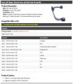Marketplace Auto Parts Front Left Driver Side Upper Control Arm And Ball Joint Assembly Compatible With 2004-2014 Ford F-150
