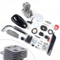 Bjtdllx Bike Engine Motor Kit 100cc 2 Stroke Petrol Gas Set Bicycle Motorized Diy Upgrade Conversion 44 Tooth Sprocket