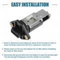 Uxcell 1pcs Car Mass Air Flow Sensor Replacement Black For Volvo 960 1996-1997