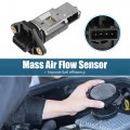 Uxcell 1pcs Car Mass Air Flow Sensor Replacement Black For Volvo 960 1996-1997