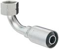Eaton Weatherhead Coll-o-crimp 12u-a32 90 Degree Female Swivel Short Drop Tube Elbow Fitting Low Carbon Steel 4 Hose Id 3 Size 