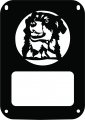 Jeeptails Australian Shepherd Dog Inverted Tail Lamp Light Covers For Jeep Jk Wrangler Black Set Of 2 
