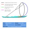 Evtscan Kayak Sails 42 Inch Foldable Downwind Windsurfing Kit Upwind Wind Paddle Sail For Boat Sailboat Canoe
