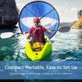 Evtscan Kayak Sails 42 Inch Foldable Downwind Windsurfing Kit Upwind Wind Paddle Sail For Boat Sailboat Canoe