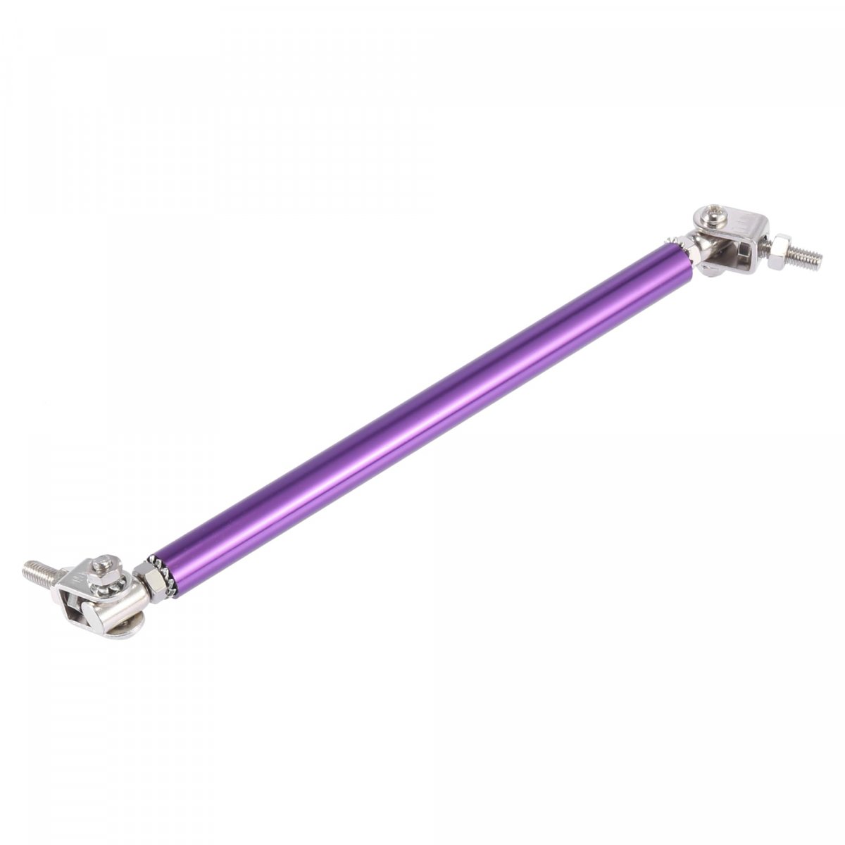 2pcs 9 -11 Car Adjustable Front Bumper Lip Splitter Strut Tie Rod Bar Universal Purple