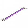 2pcs 9 -11 Car Adjustable Front Bumper Lip Splitter Strut Tie Rod Bar Universal Purple