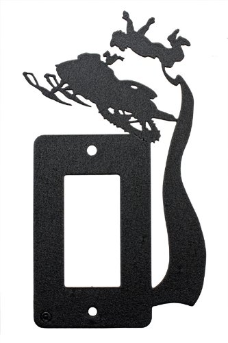Snowmobile Freestyle Rock Solid Single Rocker Gfi Light Switch Plate Cover
