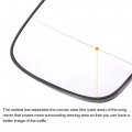 X Autohaux Car Rearview Left Driver Side Heated Mirror Glass Replacement W Backing Plate For Volvo Xc70 2003-2006 Xc90
