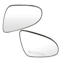 Driver And Passenger Side Mirror Glasses With Heating For 2012 2017 Toyota Camry 2014 Corolla Yaris Chrome Finish