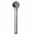 Sd-5 Tungsten Carbide Burr Rotary File Ball Shape Double Cut With 1 4 Shank For Die Grinder Drill Bit 