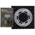 Niche Rear Right Brake Rotor Pad Semi Metallic Kit For Honda Cb1300 Super Four 06435-maz-016 43351-mm5-010