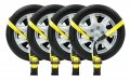 Mytee Products 4 Pack 2 X14 Lasso Ratchet Strap Flat Hook Wheel Net Auto Tow Towing Tie Down 