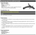 Front Left Driver Side Lower Control Arm And Ball Joint Assembly Compatible With 2013-2015 Subaru Xv Crosstrek