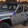 Cherocar For Jeep 4xe Electric Charging Ports Trim Cover Antidust Antiscrach Protector Wrangler 2021-2022 Carbon Fiber
