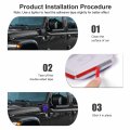 Cherocar For Jeep 4xe Electric Charging Ports Trim Cover Antidust Antiscrach Protector Wrangler 2021-2022 Carbon Fiber