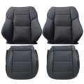 Driver Passenger Side Bottom Top Lean Back Replacement Perforated Black Leather Line Seat Covers For Mercedes Benz C230 2005 