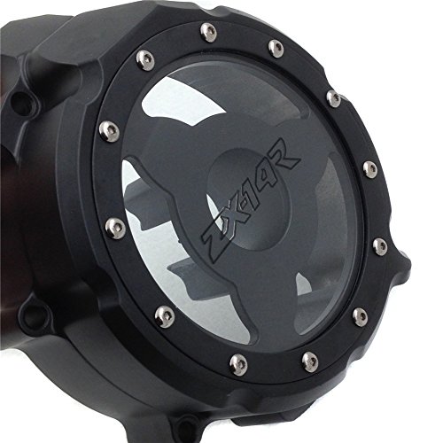 Motorcycle Engine Stator Cover See Through For Kawasaki Zx14r Zzr1400 2006 2013 Black Left Side B00y5mxj8o