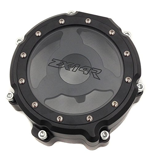 Motorcycle Engine Stator Cover See Through For Kawasaki Zx14r Zzr1400 2006 2013 Black Left Side B00y5mxj8o