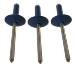 Bryke Racing Large Head Chevron Blue Pop Rivets 250 Ct