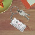 Graphics More Personalized Custom 2 Lines Mrs And Wedding Rectangle Keychain In Chrome Plated Metal