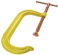 Bessey Cdf408chv Drop Forged 8 Capacity X 5 Throat Depth High Visibility Yellow Frame Copper Plated Alloy Steel Spindle With 