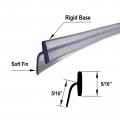 Gordon Glassa Angled Clear Vinyl T Wipe For Inswing And Outswing Shower Doors 36-in Long