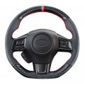 Carkooler Diy Stitching Carbon Fiber Steering Wheel Cover For Subaru Wrx And Levorg 2015 2016 2017 2018 2019 Sti S209 15 Inches 