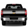Ipick Image Made For Chevrolet Silverado 3d Black Logo On Billet Aluminum 2-inch Tow Hitch Cover