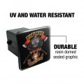 Firefighter Skull First In Last Out Fireman Tow Trailer Hitch Cover Plug Insert