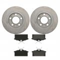 A-partrix 4x Rear Replacement Brake Kit Rotors Ceramic Pads Fits Seat Cordoba 2001-2009 Ibiza 2002-2012 Leon 2001-2005 Toledo 