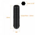Uxcell Ball Point Set Screws 10pcs M8 X 35mm High Carbon Steel Metric Spring Hex Socket Grub Screw
