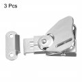 Uxcell Twist Latches Stainless Steel Spring Loaded Butterfly Latch For Toolbox Suitcases Wooden Box 2 4x1 5 3pcs