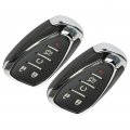 Ocpty Remotes Key Fob For 2016-2019 Chevrolet Cruze Malibu Camaro Adp12513001s 433 Mhz 2 Pcs