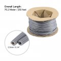 Uxcell Screen Spline 0 14 X 250 Ft Round Window Repair Retainer For Door Screens Replacement Grey 1 Roll