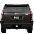 Ipick Image Made For Cadillac 3d Crest Logo In Silver On Black Plate Oval Billet Aluminum 2-inch Tow Hitch Cover