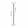 Uxcell High Speed Steel Lengthen Straight Shank Twist Drill Bit Fully Ground Black Oxide 3mm Diameter 85mm Total 55mm Length