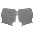 Secos Front Driver Passenger Side Bottom Replacement Perforated Seat Cover Gray Ford F-150 Lariat 2015-2017 For F250 F350 Xlt 
