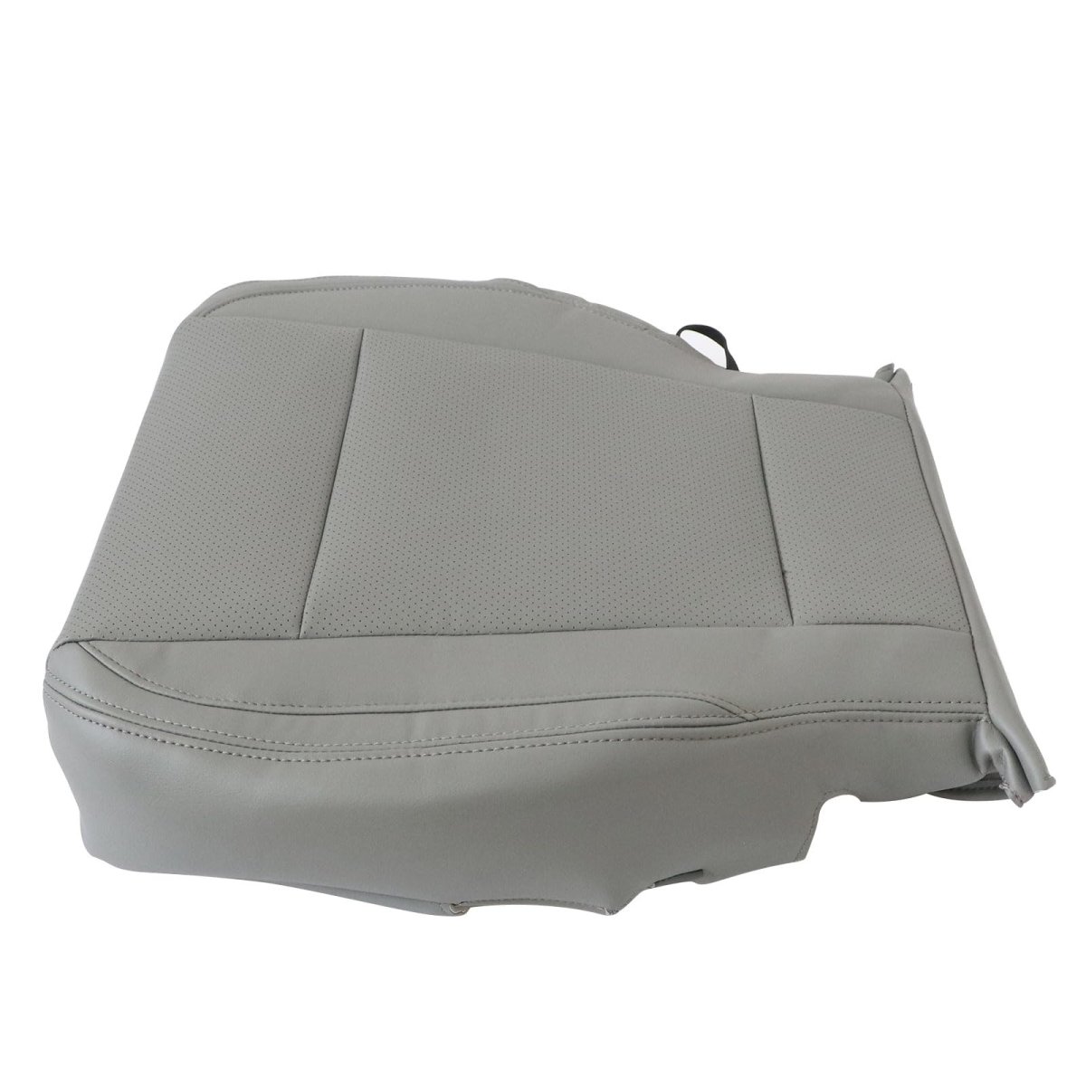 Secos Front Driver Passenger Side Bottom Replacement Perforated Seat Cover Gray Ford F-150 Lariat 2015-2017 For F250 F350 Xlt