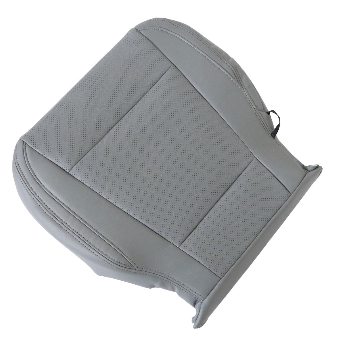 Secos Front Driver Passenger Side Bottom Replacement Perforated Seat Cover Gray Ford F-150 Lariat 2015-2017 For F250 F350 Xlt