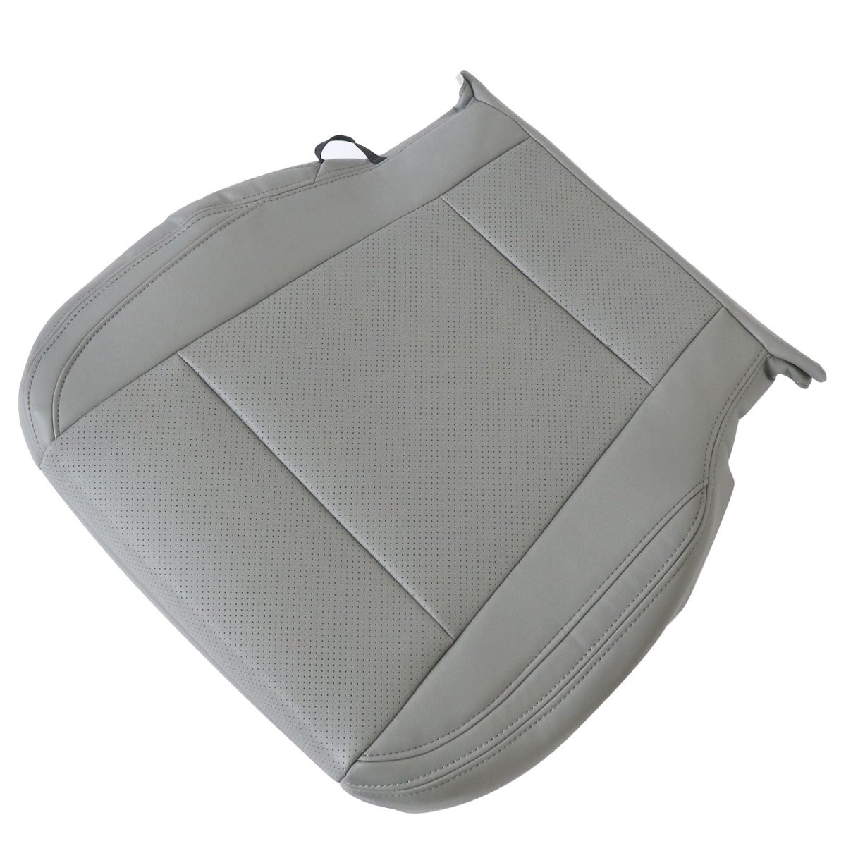 Secos Front Driver Passenger Side Bottom Replacement Perforated Seat Cover Gray Ford F-150 Lariat 2015-2017 For F250 F350 Xlt