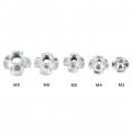 T Nut 90pcs Set Zinc Plated Carbon Steel Four Prongeds M3 M4 M5 M6 M8 Blind Inserts Nut For Wood Furniture With Plastic Box