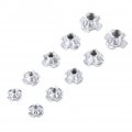 T Nut 90pcs Set Zinc Plated Carbon Steel Four Prongeds M3 M4 M5 M6 M8 Blind Inserts Nut For Wood Furniture With Plastic Box