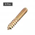 Uxcell 1 4-20x1-1 2 Hanger Bolts 8pcs Double Ended Screws Wood Dowel For Furniture
